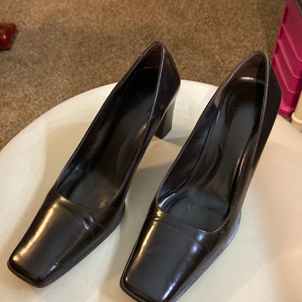 Ladies coach heels size 6  Malorie dark brown